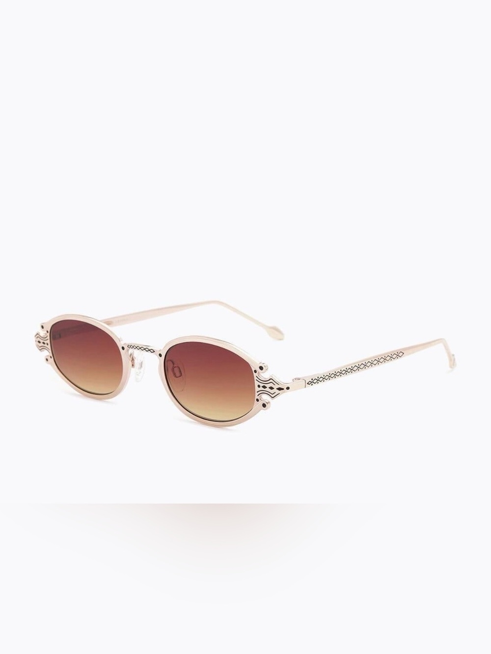 $290 Carolina Lemke sunglasses gold + brown lenses